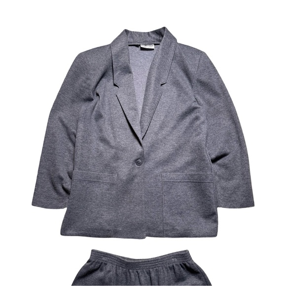 Alfred Dunner Charcoal Blazer - Picture 1 of 16